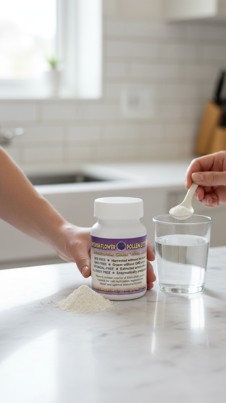 Sublingual absorption of SPX UltraFood pollen extract powder